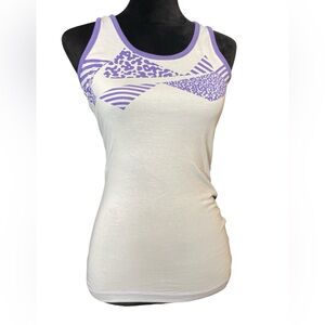 Nike Women's Purple and Gray Tank Top